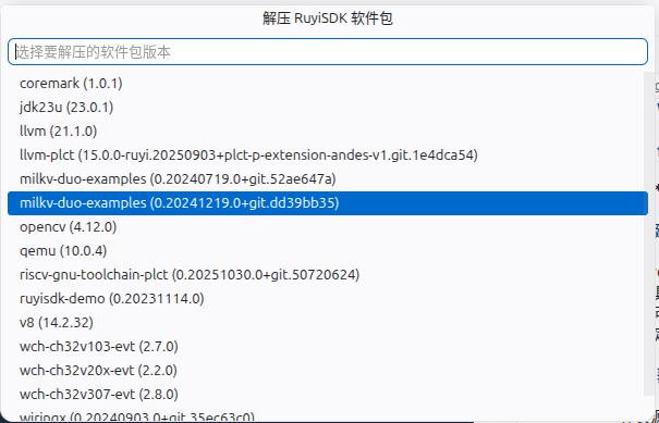Extract RuyiSDK Package