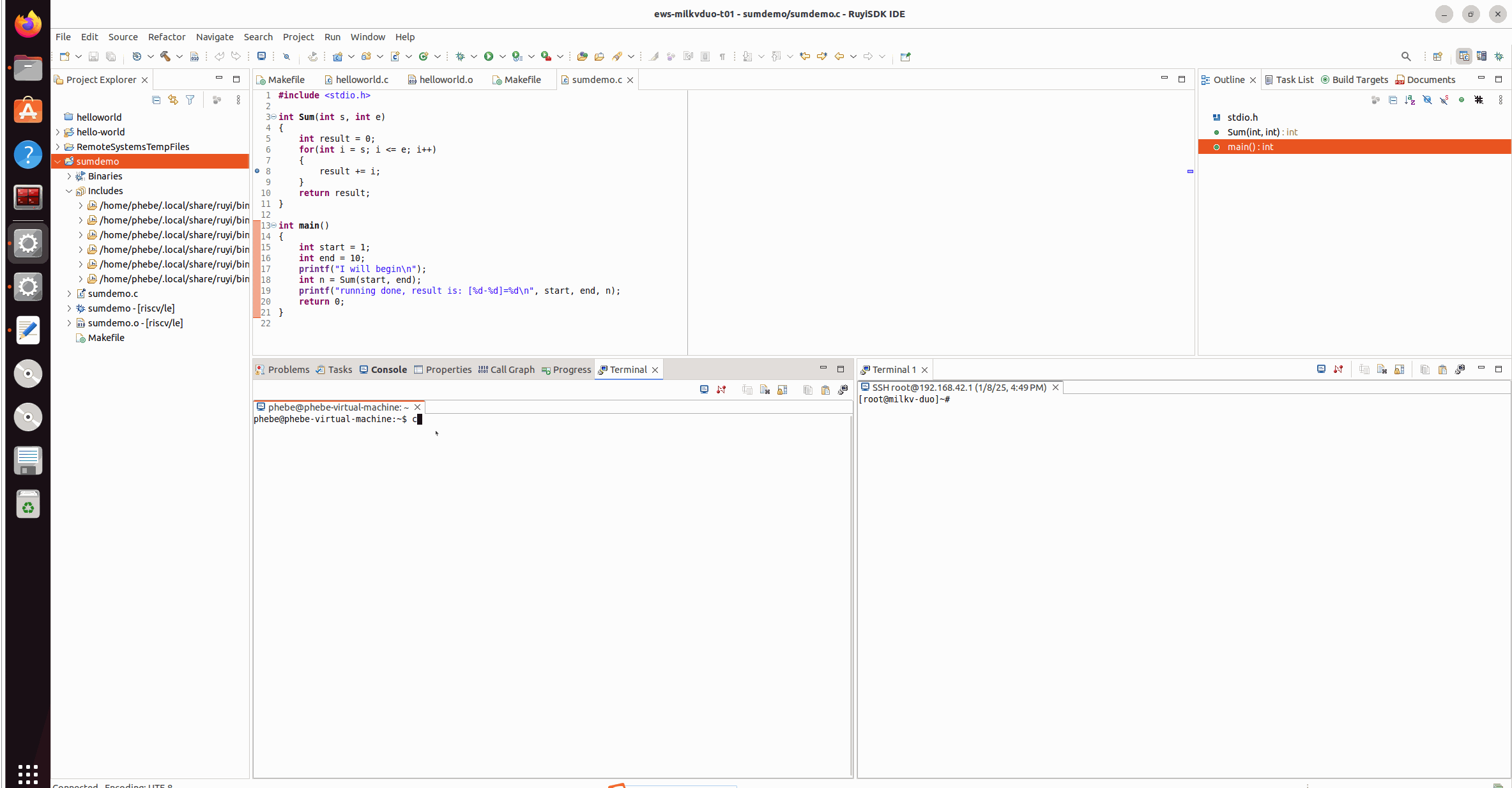 Local Terminal + SSH Terminal | GDBSerer+GDB 调试展示